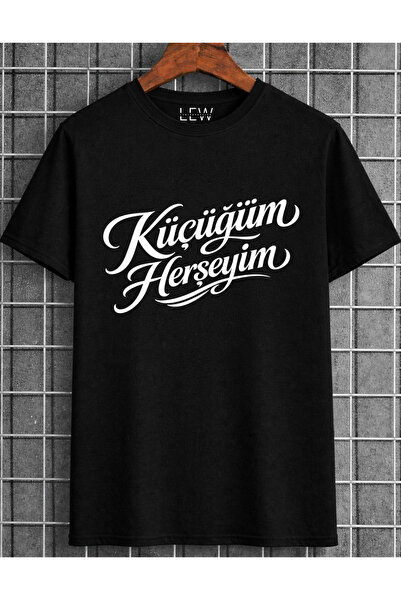 lovver Tricou concept din bumbac cu imprimeu premium, cu design cu versuri de...