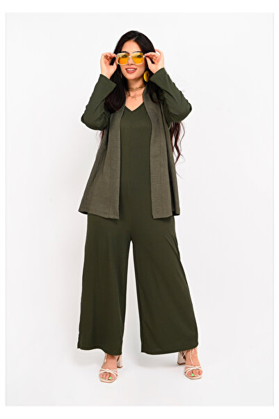 Young&Rich Modest 2 pieces set jumpsuit+cardigan