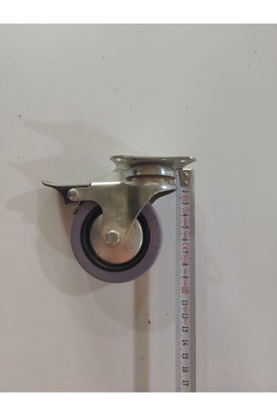 Nobel V-116 Fren'li Döner Tablalı 75x25 Mobilya Tekerleği 4'lü set Fiyatıdır