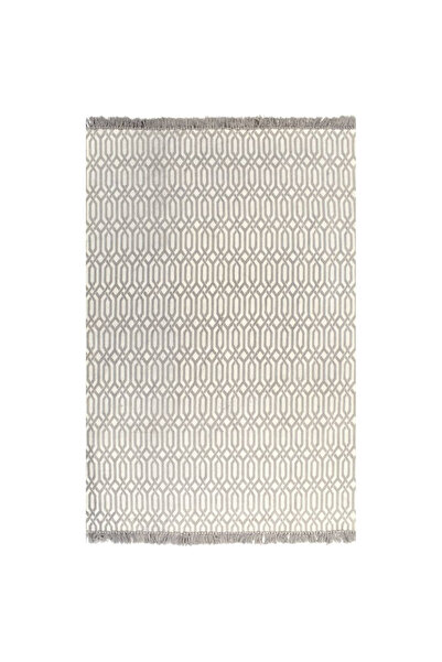 Concept Covor Kilim, gri taupe, 120 x 180 cm, bumbac, cu model