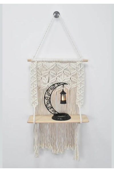 FM Ramadan lantern in the shape of a crescent moon