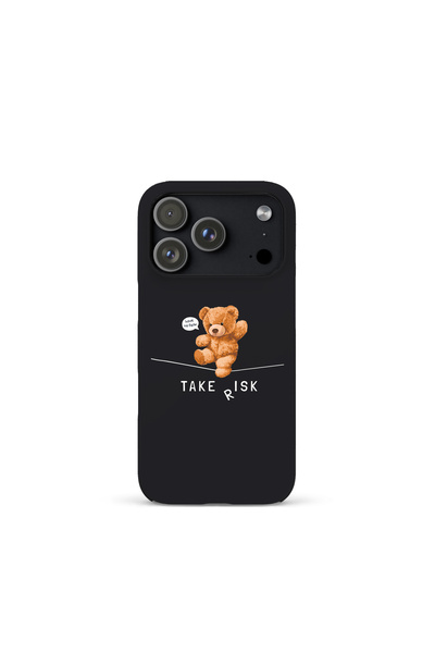 KaffCase حافظة هاتف آيفون 17 برو ماكس من السيليكون الفاخر بتصميم الدب تيدي