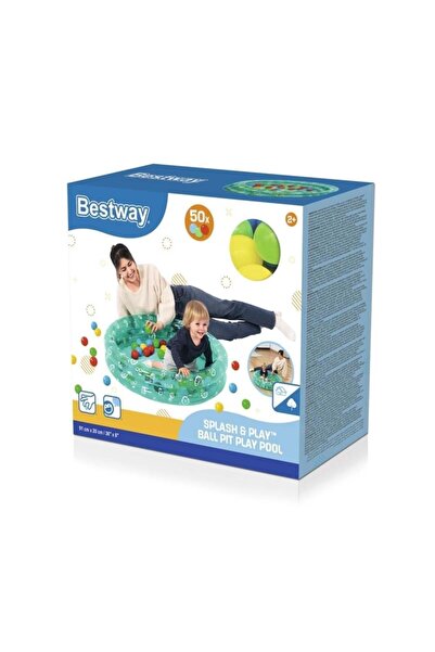 BESTWAY مسبح لعب مع كرات للأطفال 91 سم × 20 سم
