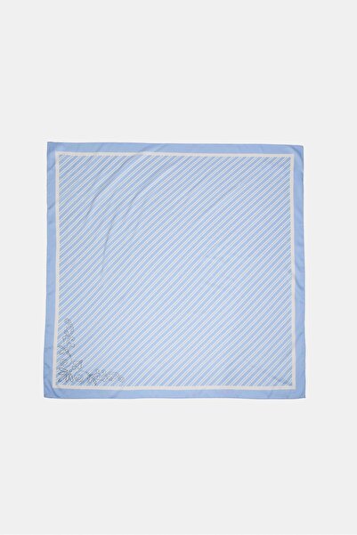 Stradivarius Diyagonal çizgili ve pullu fular