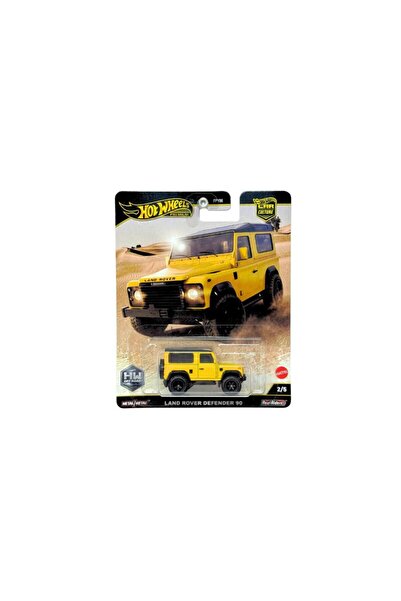 HOT WHEELS Land Rover 1990 Yellow Off Road Model Car 1:64 Hotwheels