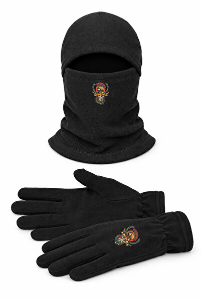 Omotasarım مجموعة قناع الثلج من روما سولفيرس للجنسين من الصوف طويل الأكمام