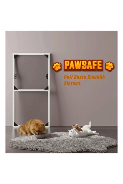 Palace Aluminium PawSafe Sabit Tak-Çıkar Kapı Sineklik
