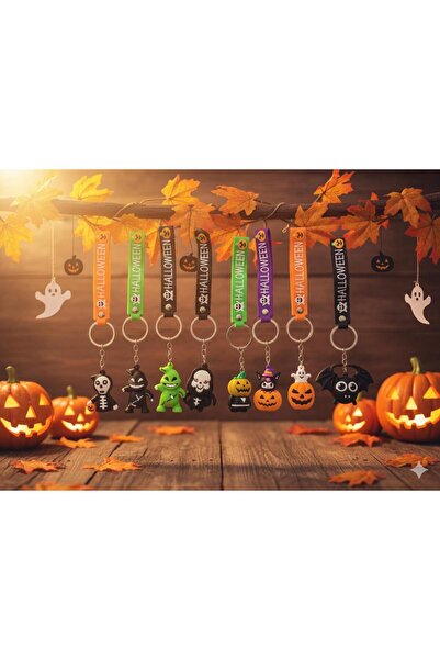 MAViHOME Breloc de lux din silicon cu figurine de Halloween – Breloc cu figur...