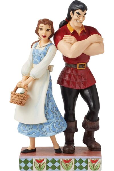 Enesco Güzel ve Çirkin- Reçine El Boyalı Koleksiyon Disney Heykeli