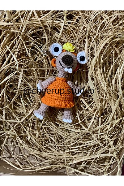 Handmade Cute Sid Brooke Keychain & Charm