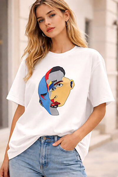 ArtYus Silhouette Printed Cotton Relaxed Fit Round Neck Unisex T-Shirt