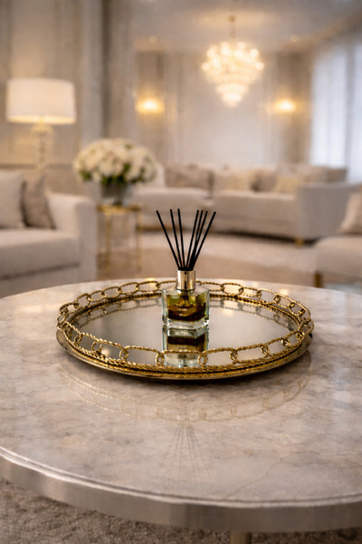 EvLight Antique Multi-Use Presentation Tray with Chain