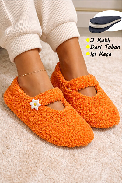 GiginGo Teddy Yumuşacık Kadın Ev Patiği - Ev İçin Konforlu Teddy Model Patik ...