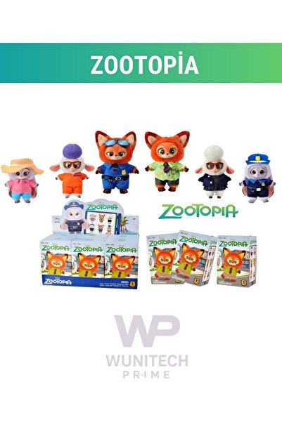 WUNİT Zootopia Zootropolis Peluş Oyuncak Sürpriz Oyuncak Figürü 6 Farklı Model