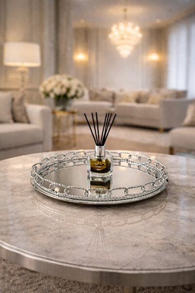 EvLight Silver Multi-Use Presentation Tray with Chain