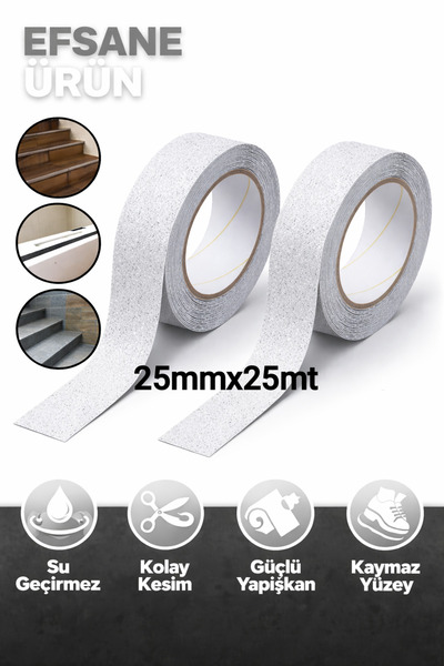 MACTAC Şeffaf Kaydırmaz Bant Merdiven,Zemin, Banyo ve Havuz Kenarı Güvenlik B...