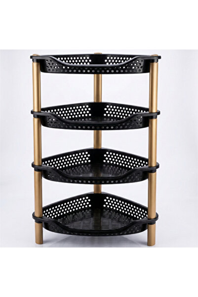 ANAKA 4-Tier Plastic Corner Organizer - Smart Storage Unit for Kitchen and Ba...