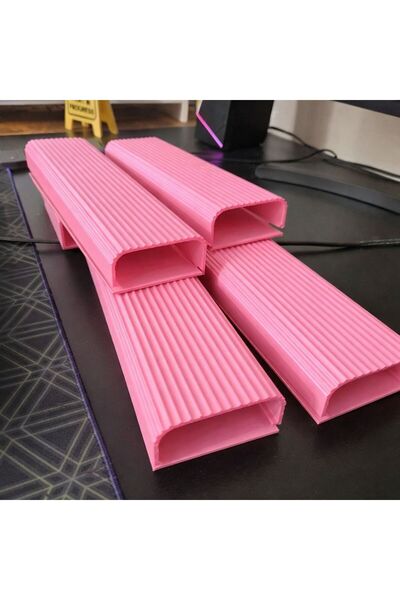 BARK Modern Kablo Düzenleyici Kanal Pembe (3 Adet)