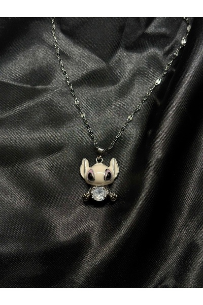 Sweet bunny Minimal Sevimli Figür Kolye – Zirkon Taş Detaylı
