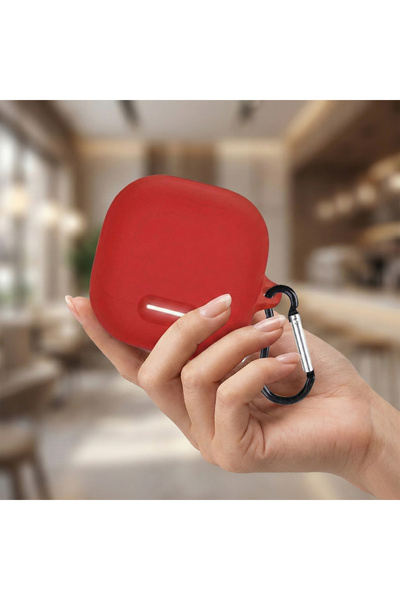 CaseOnn Ank3R Soundcore Liberty 4 Nc Case with Strap Attachment Matte Silicon...