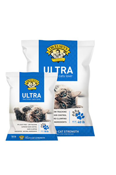 Genericc رمل القطط إليسيز فائق التكتل، خالٍ من الغبار والرائحة، 18.14 كجم