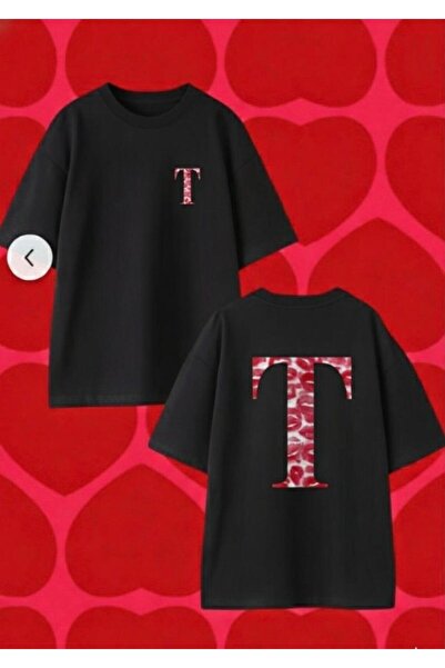 playwear Play Wear T-Shirt with Letter t Print on the Back and Front Chest Pr...