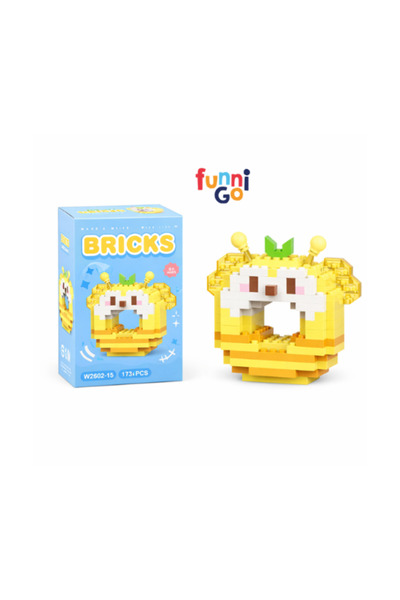 FUNNIGO Donut Civciv Model Karakter Figürü 3D Yapı Oyuncakları 171 Parça