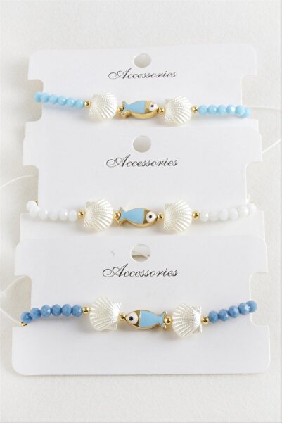 ZERO LAND Matrixzn Fish Oyster Pearl Crystal Macrame Rope Bracelet (210744) -...