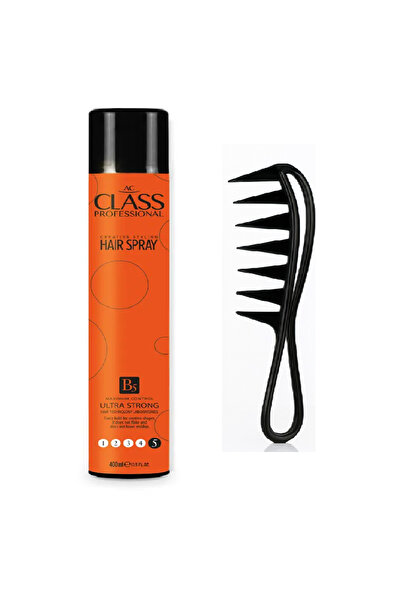 AC CLASS Ultra Strong Saç Spreyi 400 ml + Şekillendirici Wax Tarak
