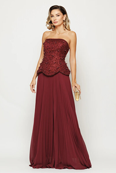 Ejolie Odessa burgundy dress