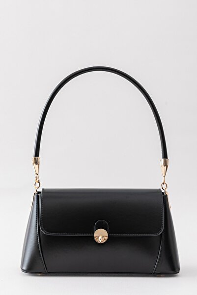 Paul Brand Arden Gold Detailed Retro Leather Look Vintage Model Black Women's...