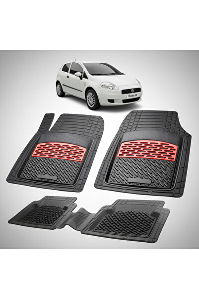 TEAMCAR Fiat Punto III Συμβατά 2θυρα πατάκια 2005-2018 | Κόκκινο