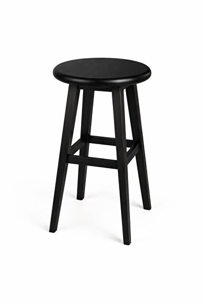 Noow Nowella Home 60x30 cm Ahşap Bar Taburesi Gürgen – Masif, Ceviz Rengi, Yü...