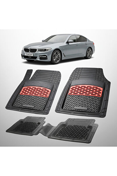 TEAMCAR Covorașe BMW Seria 5 compatibile cu G30/G31 2017-2023 | Roșu