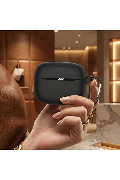 CaseOnn Jbi Tune Beam 2 Case with Strap Attachment Matte Silicone Black