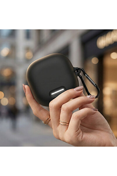 CaseOnn Ank3R Soundcore Liberty 4 Nc Case with Strap Attachment Matte Silicon...