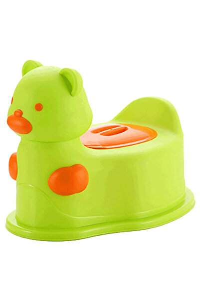 Royal Baby Potty Chair, Removable Tray and Lid, Anatomical - Green Teddy Bear...