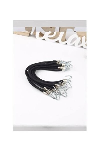 MAKSESUAR Kancalı Ucu Metal Çengelli Lastik Toka 2 Adet