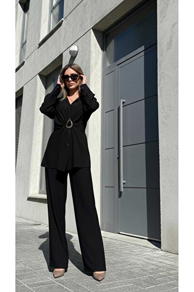 MOJO MOJO BROŞ DETAYLI DOKUMA TAKIM