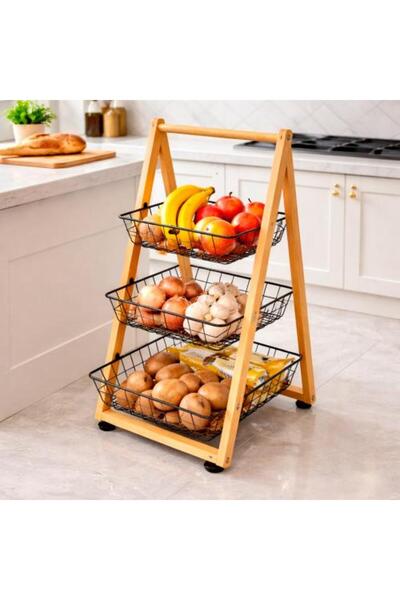 Generic Multi-Layer Storage Holder in Wood and Metal