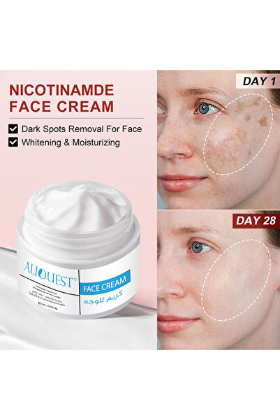 Auquest كريم للوجه ٥٠ غرام، نيكوتيناميد، لتفتيح البشرة وترطيبها