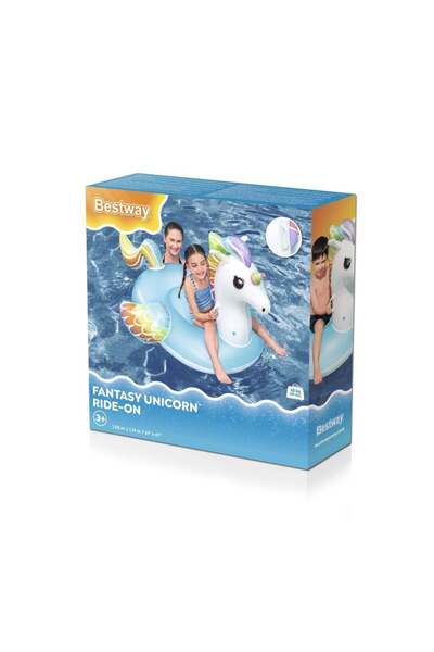 BESTWAY طوق بشكل يونيكورن خيالي 2.24 م × 1.64 م. –