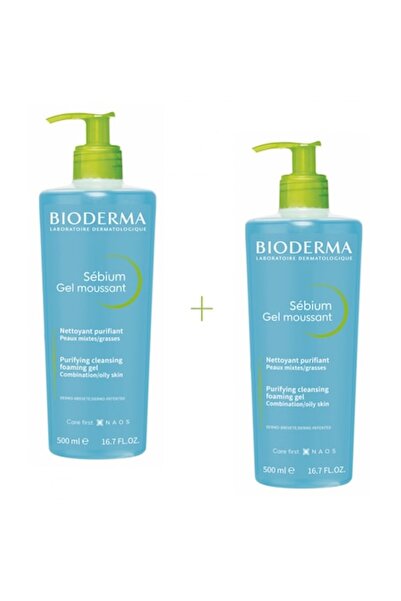 Bioderma Set 2x Gel de curățare Sebium 500 ml