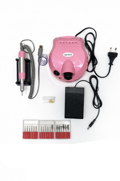 OEM Nail Drill Profesional pentru Gel și Semipermanent – Set Complet cu Capet...