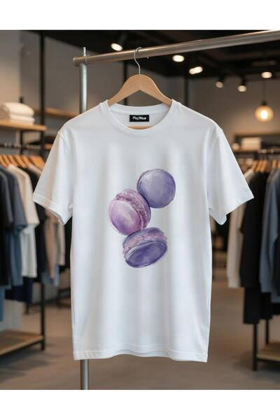 playwear Tricou unisex cu imprimeu Macaron, confortabil