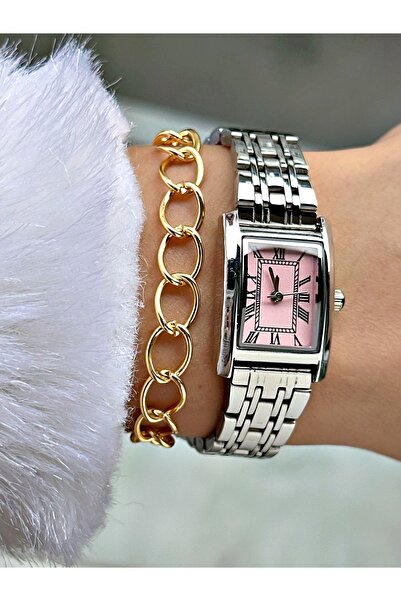 Tisaati Special Luxury Design Far City Ayla Model Roman Numeral Metal Cord Wo...