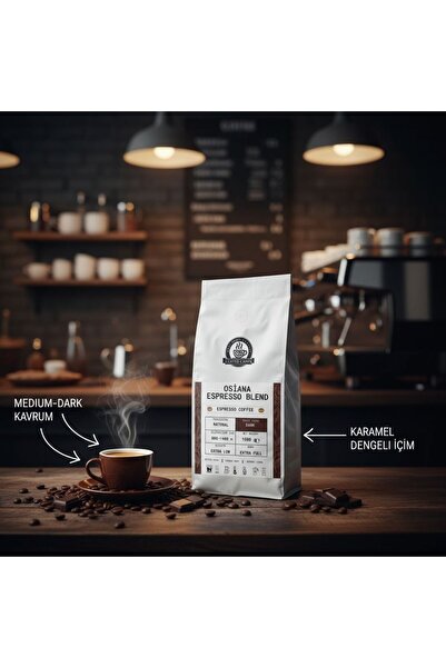 COFFEE CAPPA Osiana Espresso Blend | 1000G | Dark Roasts / Sert Kavrum | Yoğu...