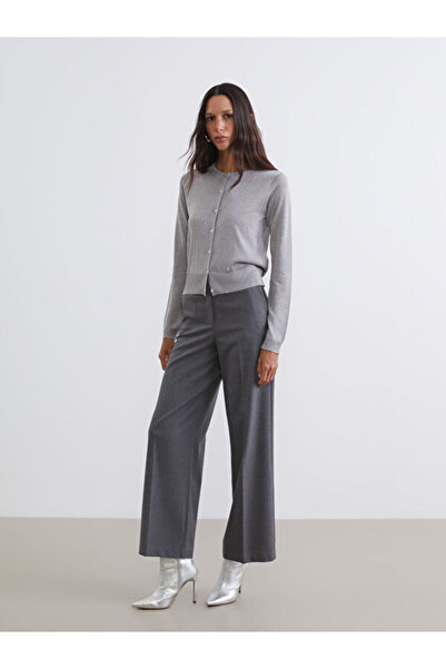 LC Waikiki Rmz Gi̇yi̇m Farkiyla High Waist Wide Leg Women's Pants