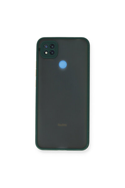 cepmoda Redmi "9C" Matte Silicone Phone Case - Frosted Transparent Cover [Green]