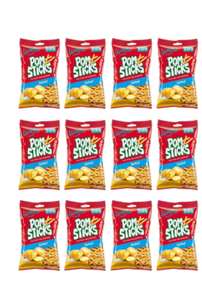 LORENZ Pom Sticks Salted Potato Chips 85g x 12 Adet